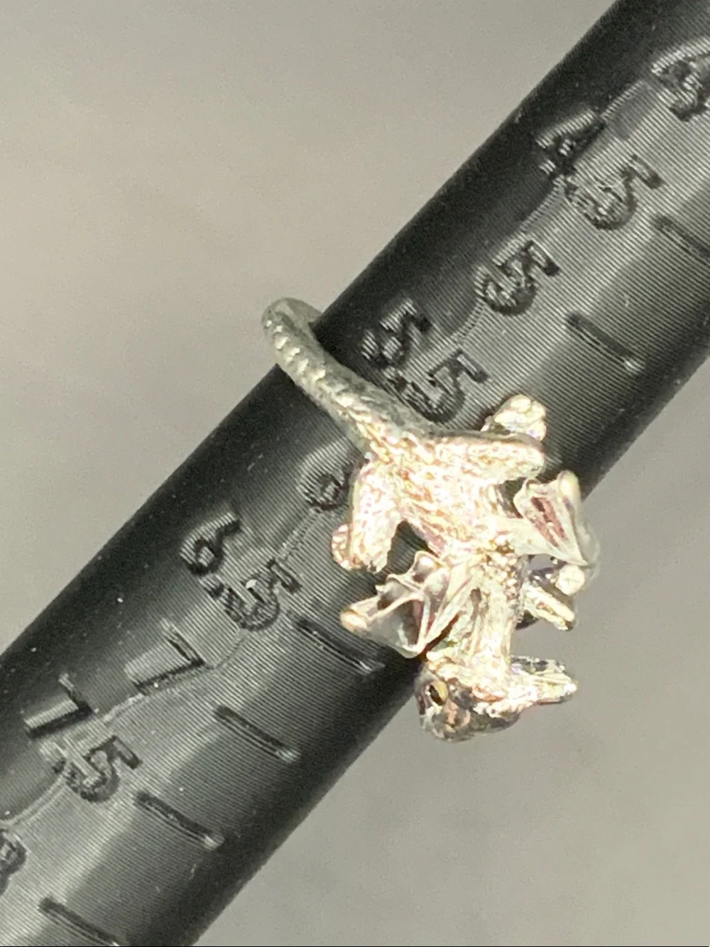 Silver Dragon Reptile Ring - Silver Color